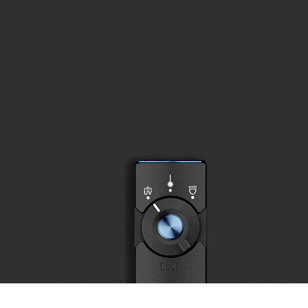 Olight Arkfeld Pro Black Flat EDC Flashlight with UV and Laser for Everyday Carry